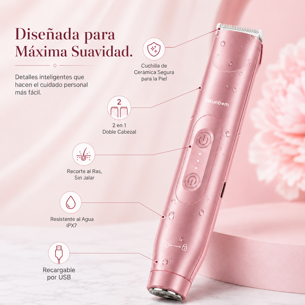 Recortadora de Bikini Akumbem 2 en 1